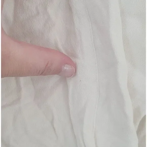 Free People Elsa Bodysuit Top Cream Surplice Neck Size Small - Picture 2 of 12